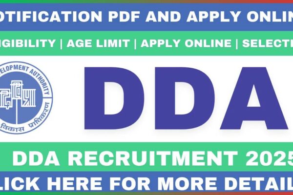 DDA Recruitment 2025: Apply Online for 1383 Junior Engineer, ASO & Other Best Govt Jobs DDA Recruitment 2025: Apply Online for 1383 Junior Engineer, ASO