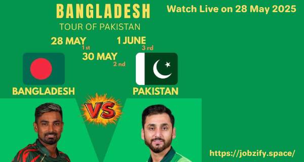 Pakistan vs Bangladesh 1st T20I 2025 Best Live Match