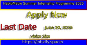 HabibMetro Internship 2025: Best 6-Week Paid Opportunity