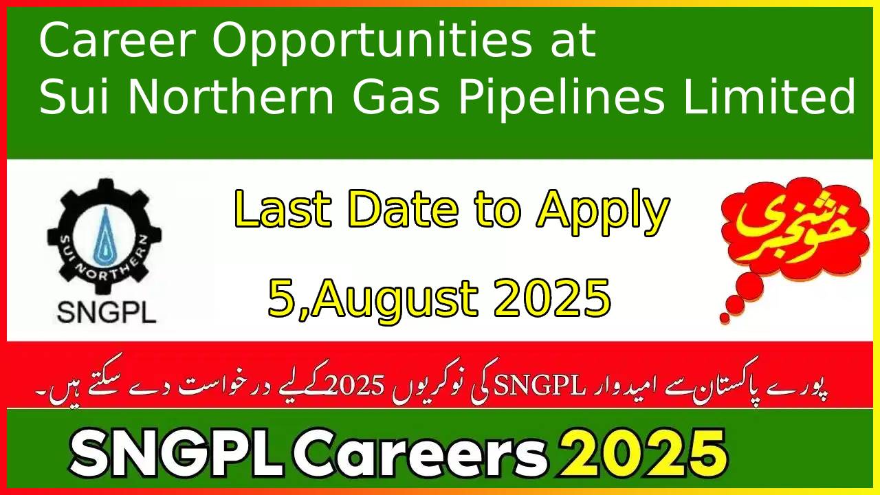 SNGPL Job Opportunities 2025 - Apply Now