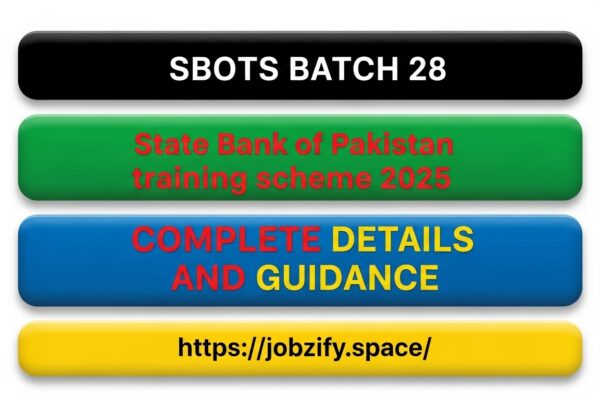 State Bank of Pakistan Officers Best Training Scheme (SBOTS) - 28th Batch Now Open!