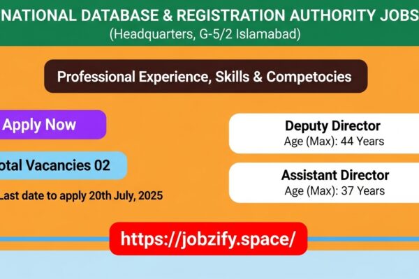 NADRA Jobs 2025: Apply for Assistant Director in Islamabad, Best jobs